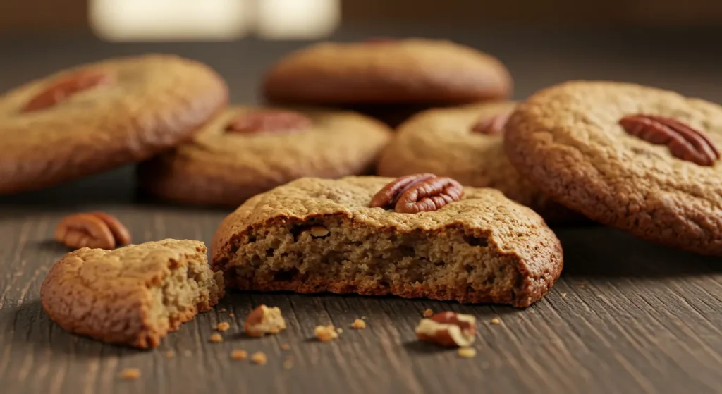 Easy pecan cookies with a rich, buttery flavor and crunchy texture.