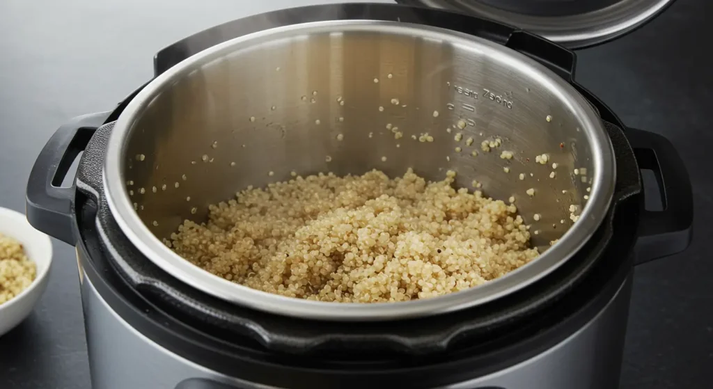 Simple and quick Instant Pot Quinoa with a light, fluffy texture in under 20 minutes