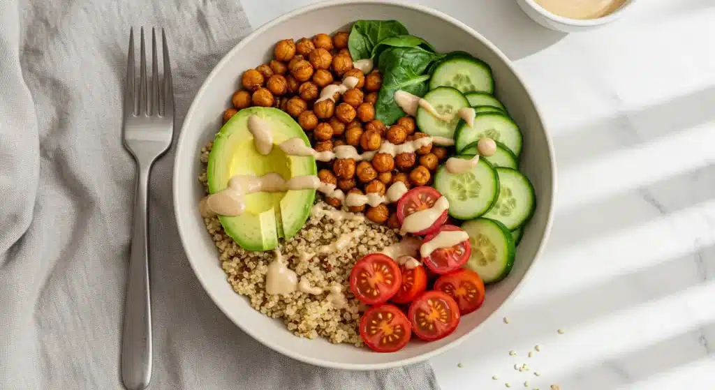 Perfectly cooked Instant Pot Quinoa ready to be added to salads or bowls