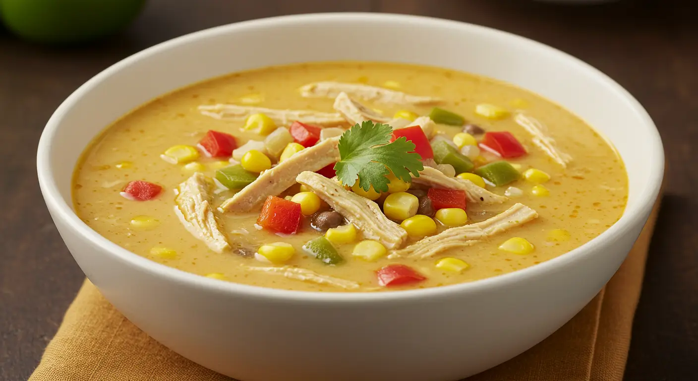 Panera chicken tortilla soup served hot with tortilla strips, avocado, and cilantro for a hearty meal