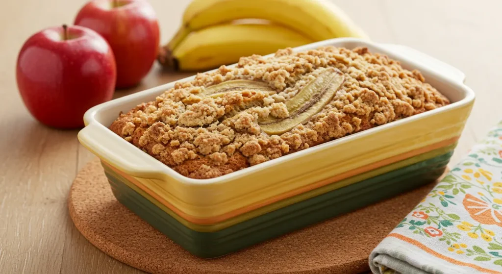 Baking Apple Banana Bread Strain edibles at home with cannabutter and ripe fruit
