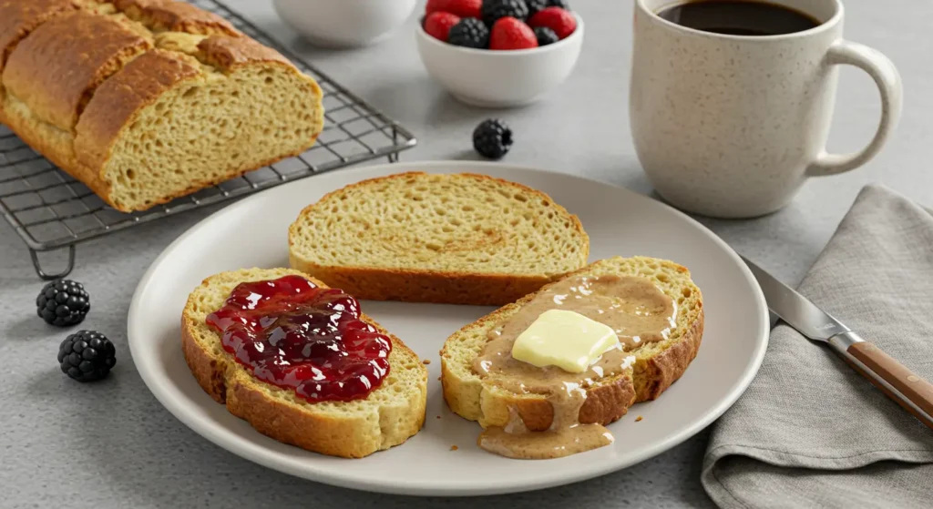 Homemade gluten-free brioche bread perfect for French toast or sandwiches
