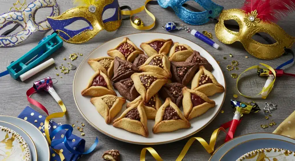 Homemade gluten-free hamantaschen perfect for Purim celebrations