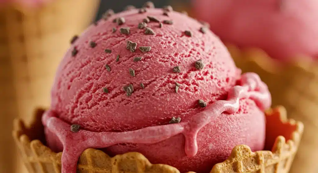Creamy Journeyman Ice Cream displayed in a freezer case with a variety of gourmet options