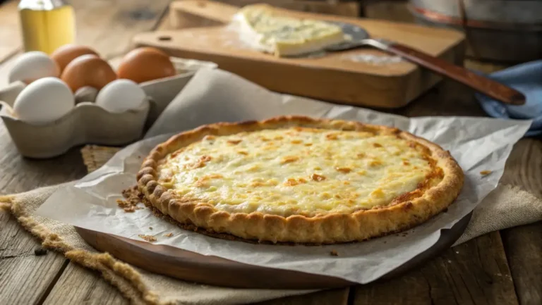 keto cottage cheese egg pizza crust close-up