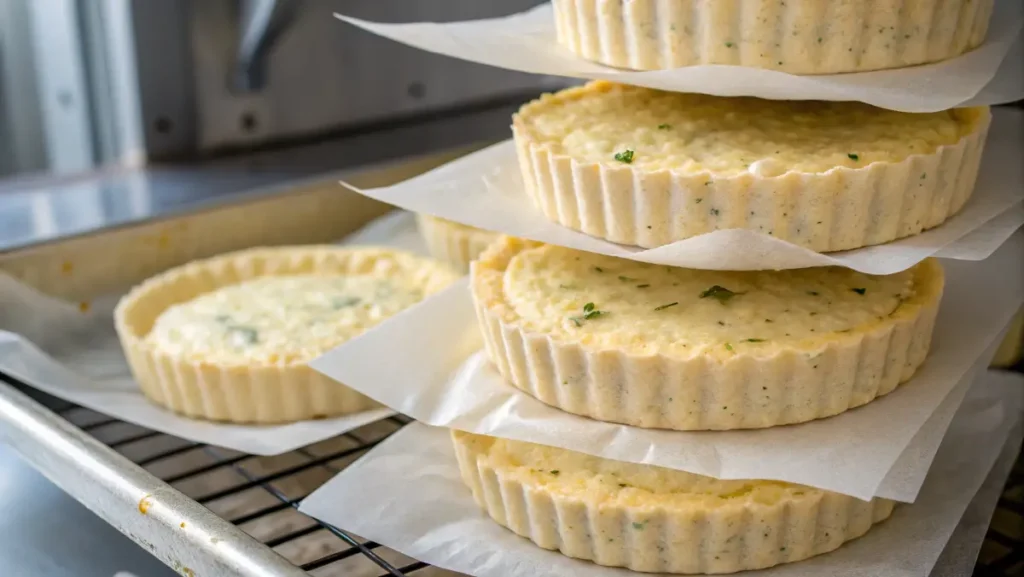 stacked keto crusts for meal prep