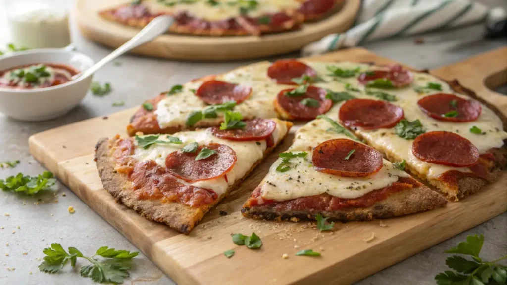 keto pizza on cottage cheese egg crust