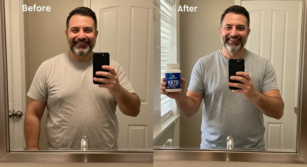 nutra pro keto gummies before and after user photo